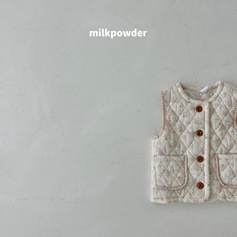 Milk Powder - Korean Children Fashion - #kidsshorts - Quilting Vest - 8
