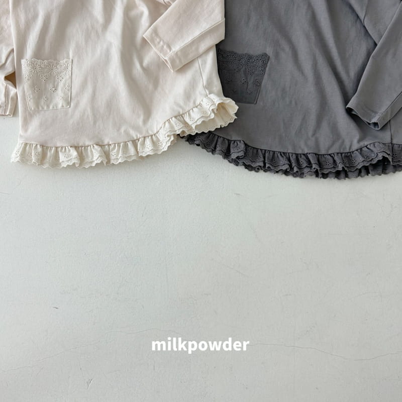 Milk Powder - Korean Children Fashion - #kidsshorts - Marie Long Tee - 4