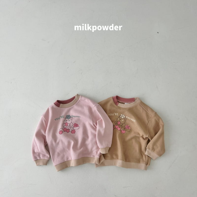 Milk Powder - Korean Children Fashion - #kidsstore - Apple Bear Sweatshirt