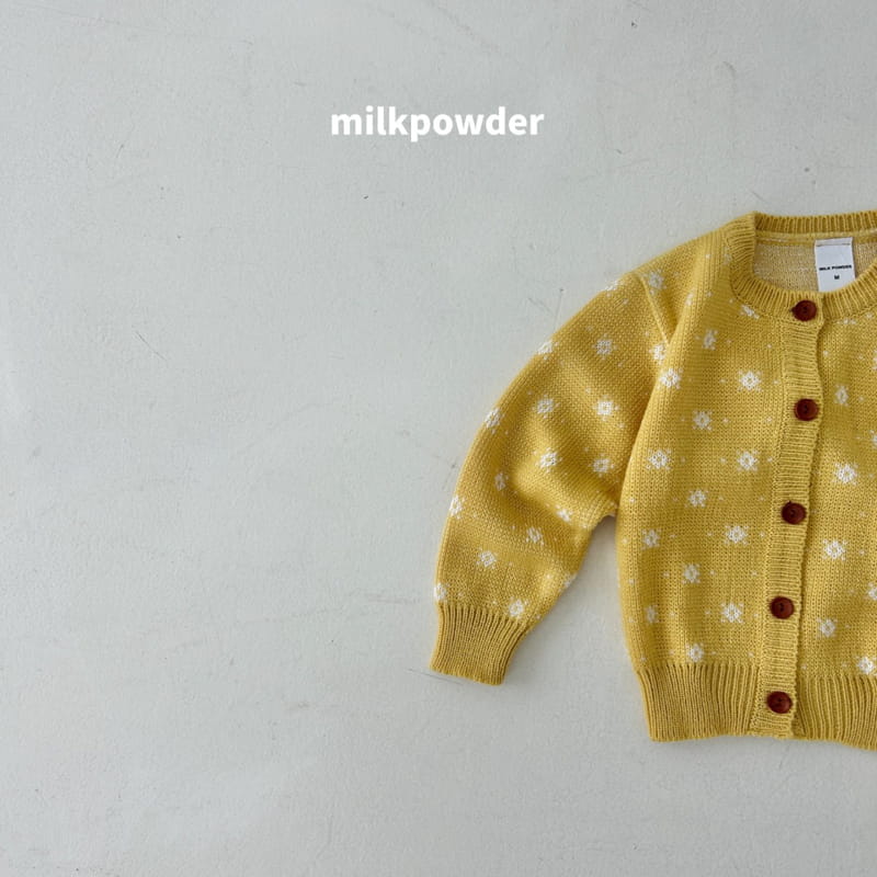 Milk Powder - Korean Children Fashion - #kidsstore - Blooming Knit Cardigan - 10