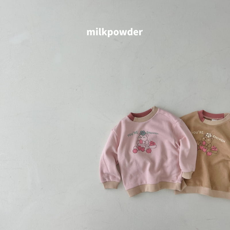Milk Powder - Korean Children Fashion - #kidzfashiontrend - Apple Bear Sweatshirt - 2