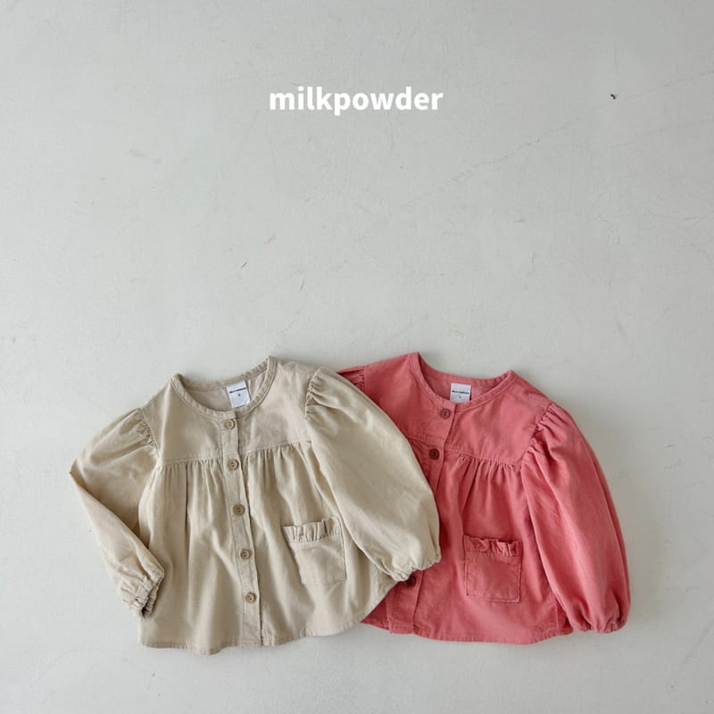 Milk Powder - Korean Children Fashion - #kidzfashiontrend - Rib Blouse
