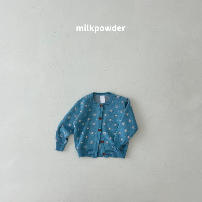 Milk Powder - Korean Children Fashion - #kidzfashiontrend - Blooming Knit Cardigan - 11