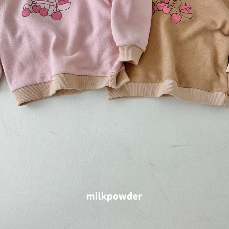 Milk Powder - Korean Children Fashion - #Kfashion4kids - Apple Bear Sweatshirt - 4