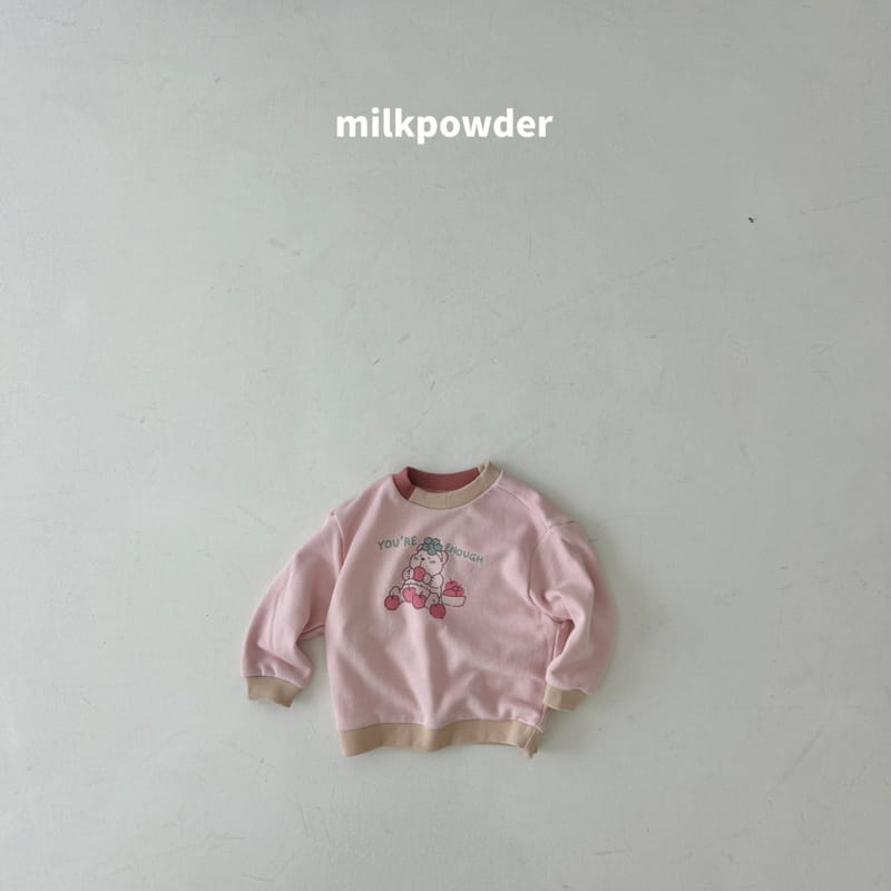 Milk Powder - Korean Children Fashion - #magicofchildhood - Apple Bear Sweatshirt - 5