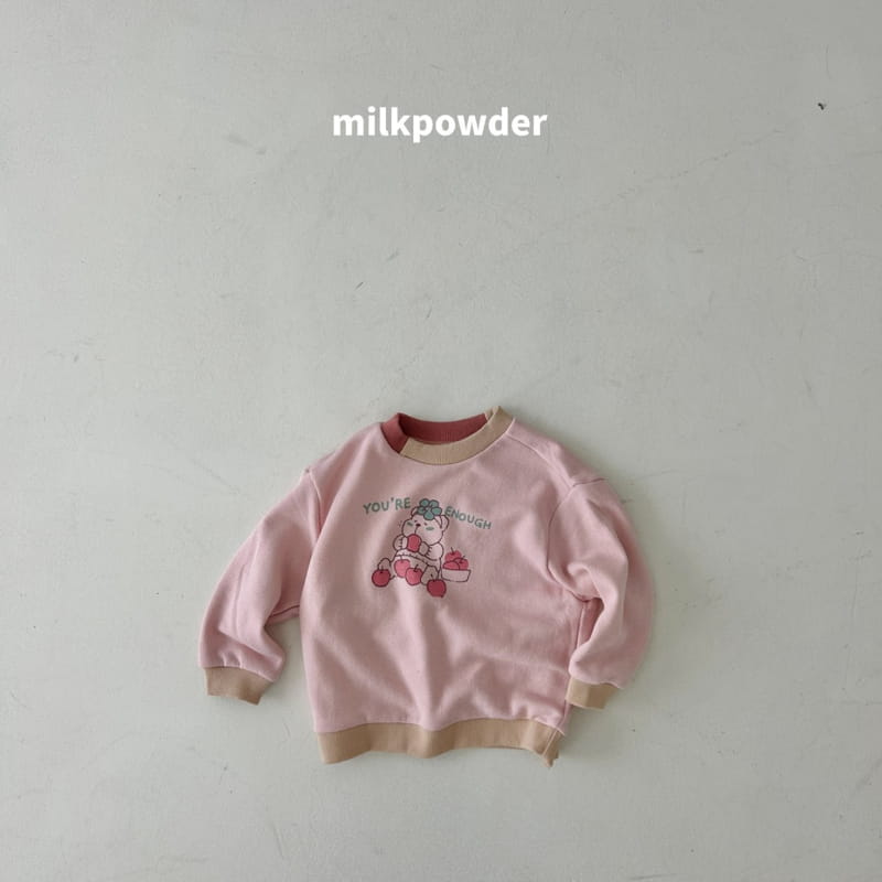 Milk Powder - Korean Children Fashion - #minifashionista - Apple Bear Sweatshirt - 6