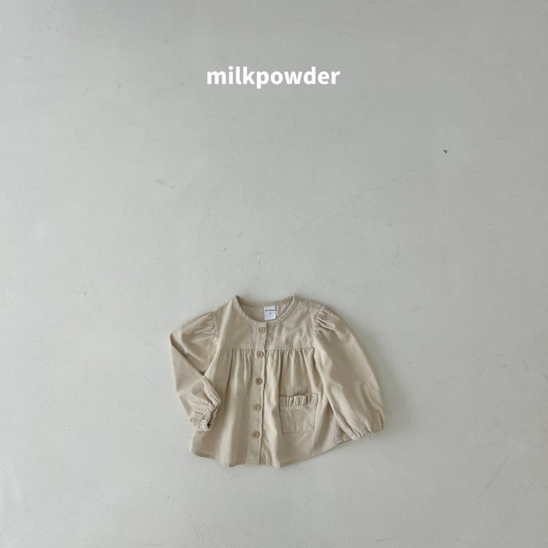 Milk Powder - Korean Children Fashion - #minifashionista - Rib Blouse - 5