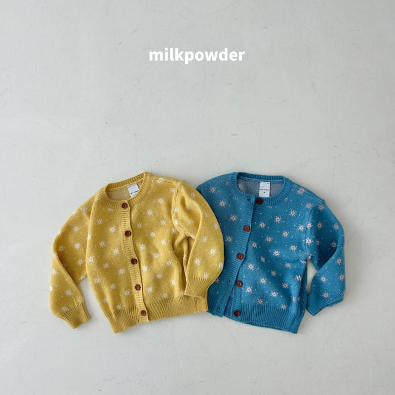 Milk Powder - Korean Children Fashion - #minifashionista - Blooming Knit Cardigan