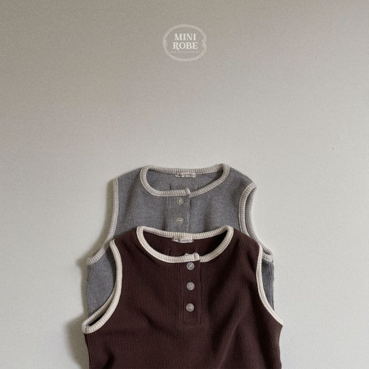 Mini Robe - Korean Baby Fashion - #babyboutique - Wafle Jumpsuit