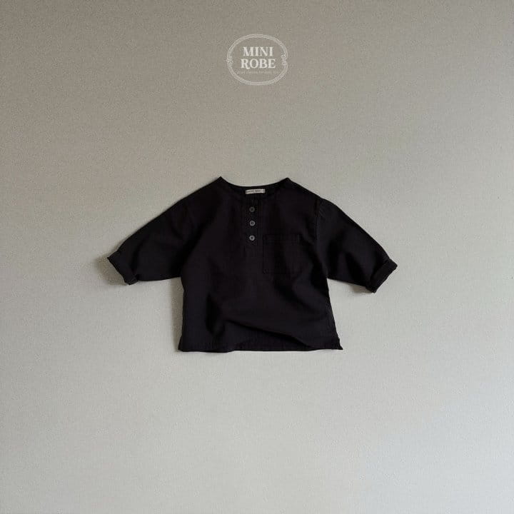 Mini Robe - Korean Baby Fashion - #babyboutiqueclothing - Henry Neck Shirt - 6