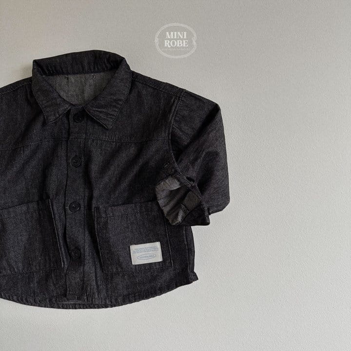 Mini Robe - Korean Baby Fashion - #babyboutiqueclothing - Bio Denim Shirt - 10
