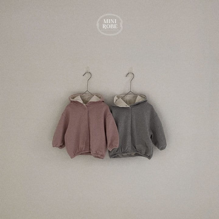 Mini Robe - Korean Baby Fashion - #babyclothing - Coloe Hoody Zip-up - 3