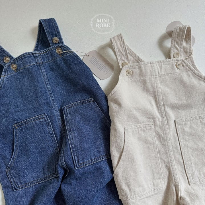 Mini Robe - Korean Baby Fashion - #babyclothing - Pocket Dungaress - 2