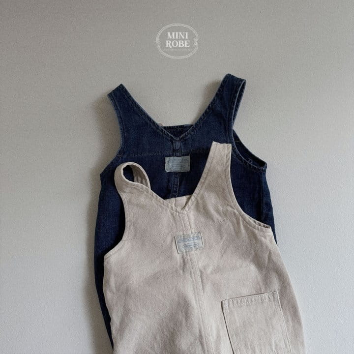 Mini Robe - Korean Baby Fashion - #babyfashion - Pocket Dungaress - 3
