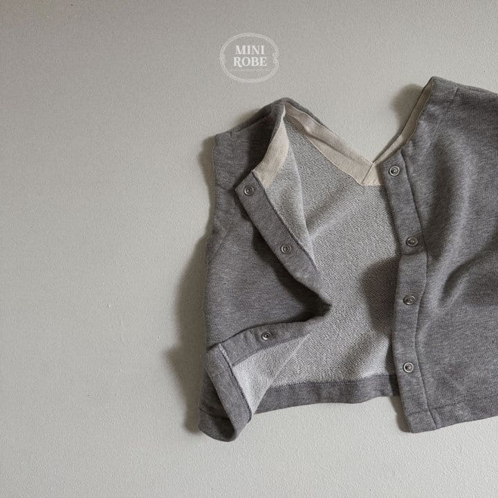 Mini Robe - Korean Baby Fashion - #babyfashion - Bread Reversible Vest - 10