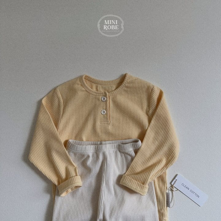 Mini Robe - Korean Baby Fashion - #babyfashion - Concon Top Bottom Set - 3