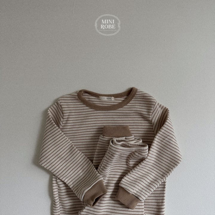 Mini Robe - Korean Baby Fashion - #babyfashion - Cocoa Top Bottom Set - 2