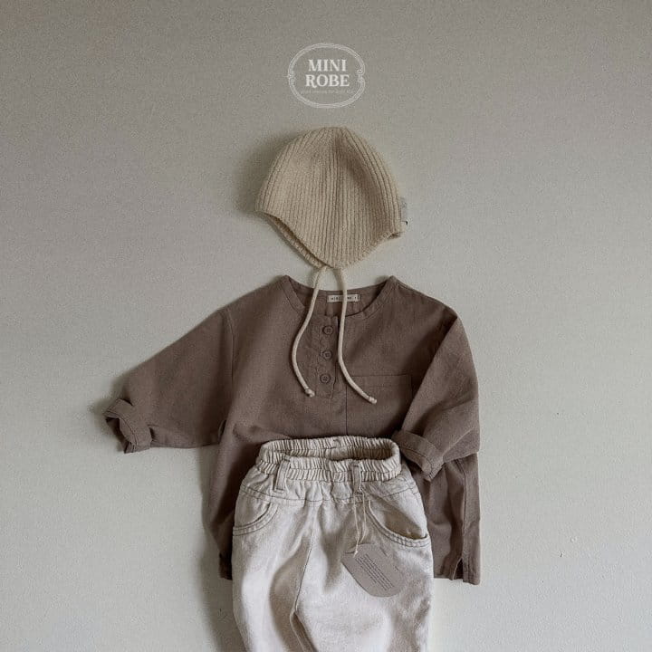 Mini Robe - Korean Baby Fashion - #babygirlfashion - Henry Neck Shirt - 10