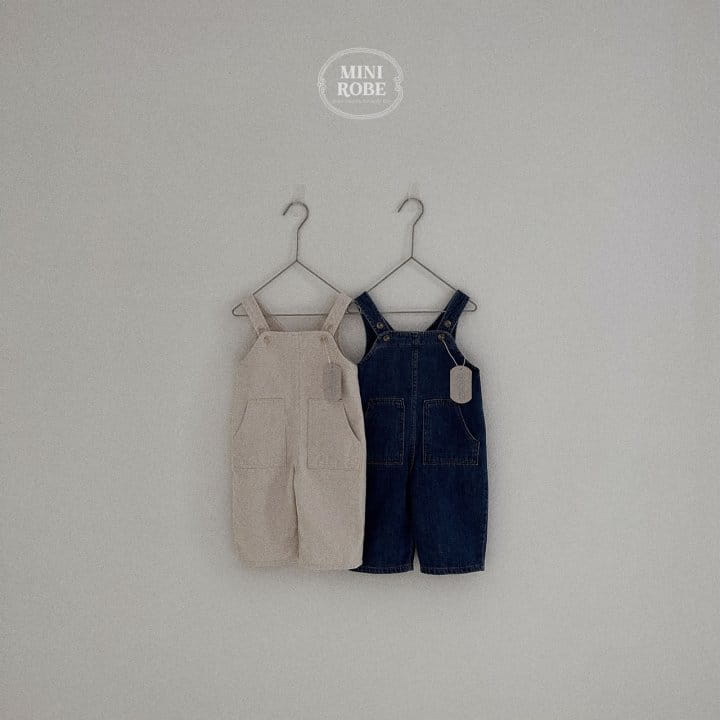 Mini Robe - Korean Baby Fashion - #babylifestyle - Pocket Dungaress - 6