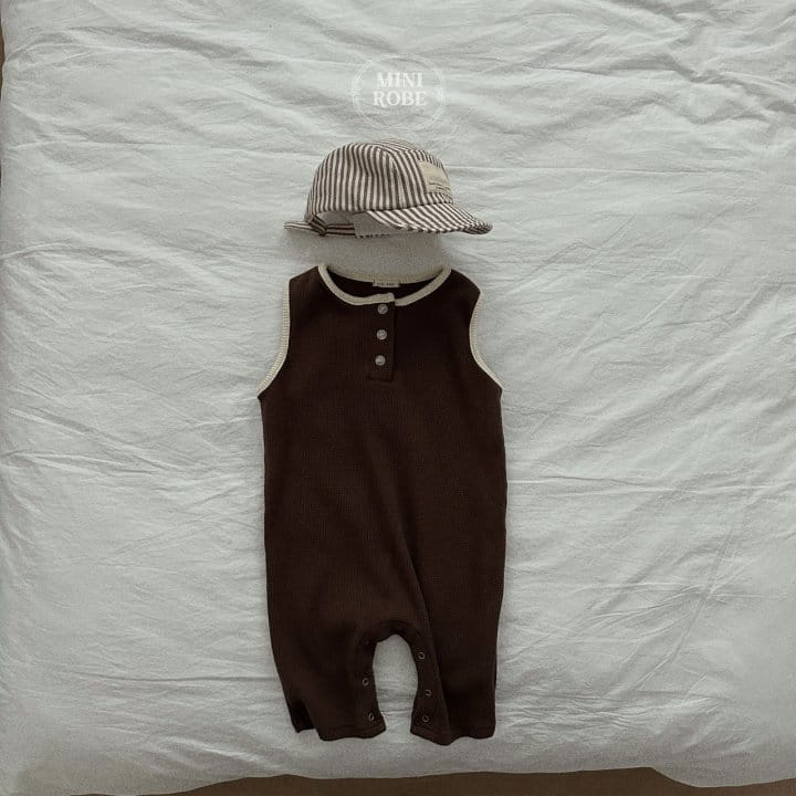 Mini Robe - Korean Baby Fashion - #babylifestyle - Wafle Jumpsuit - 8