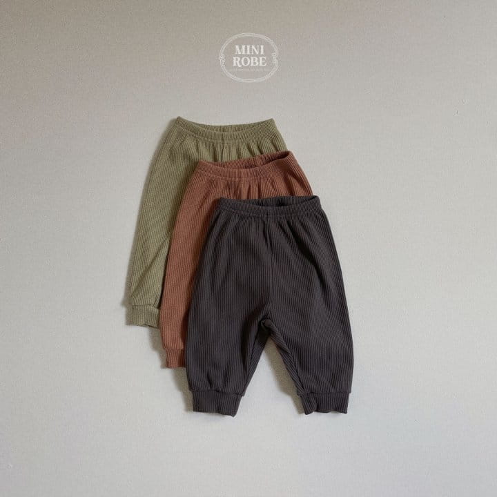 Mini Robe - Korean Baby Fashion - #babylifestyle - Autumn Rib Pants