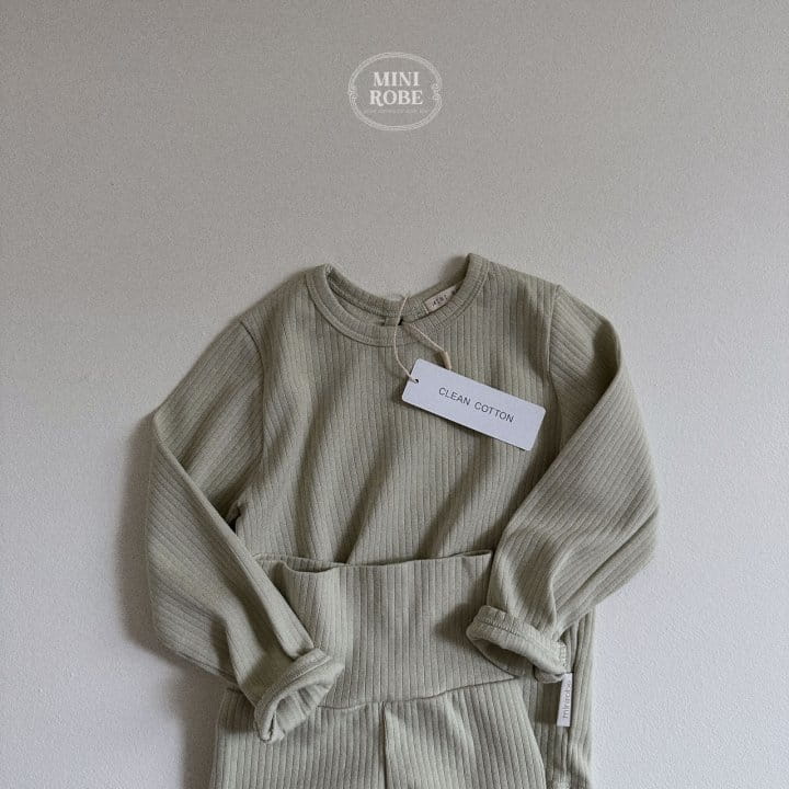 Mini Robe - Korean Baby Fashion - #babyoninstagram - Pure Top Bottom Set - 5