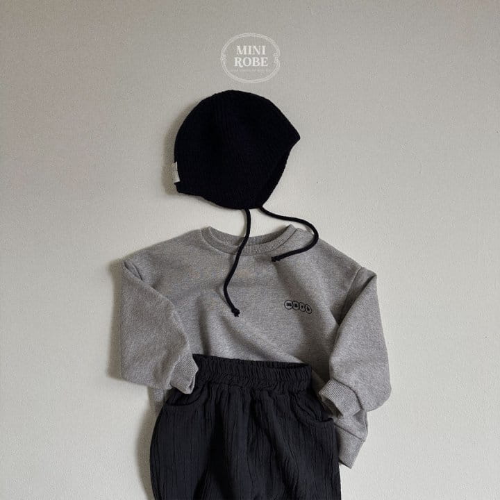 Mini Robe - Korean Baby Fashion - #babyootd - Point Sweatshirt - 11