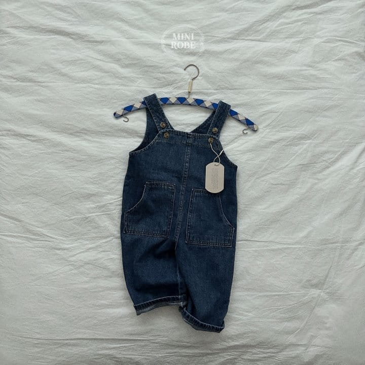 Mini Robe - Korean Baby Fashion - #babyootd - Pocket Dungaress - 8