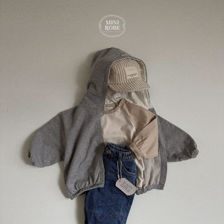 Mini Robe - Korean Baby Fashion - #babyoutfit - Coloe Hoody Zip-up - 11