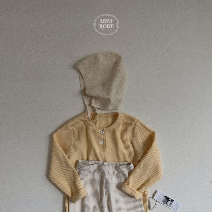 Mini Robe - Korean Baby Fashion - #babyoutfit - Concon Top Bottom Set - 9