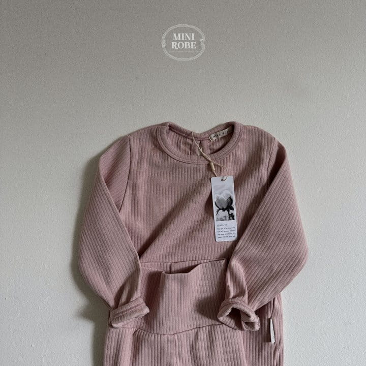 Mini Robe - Korean Baby Fashion - #babyoutfit - Pure Top Bottom Set - 7