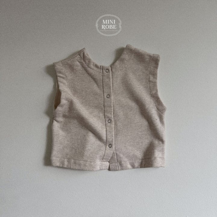 Mini Robe - Korean Baby Fashion - #babywear - Bread Reversible Vest - 3