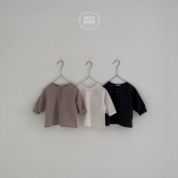 Mini Robe - Korean Baby Fashion - #onlinebabyshop - Henry Neck Shirt - 3
