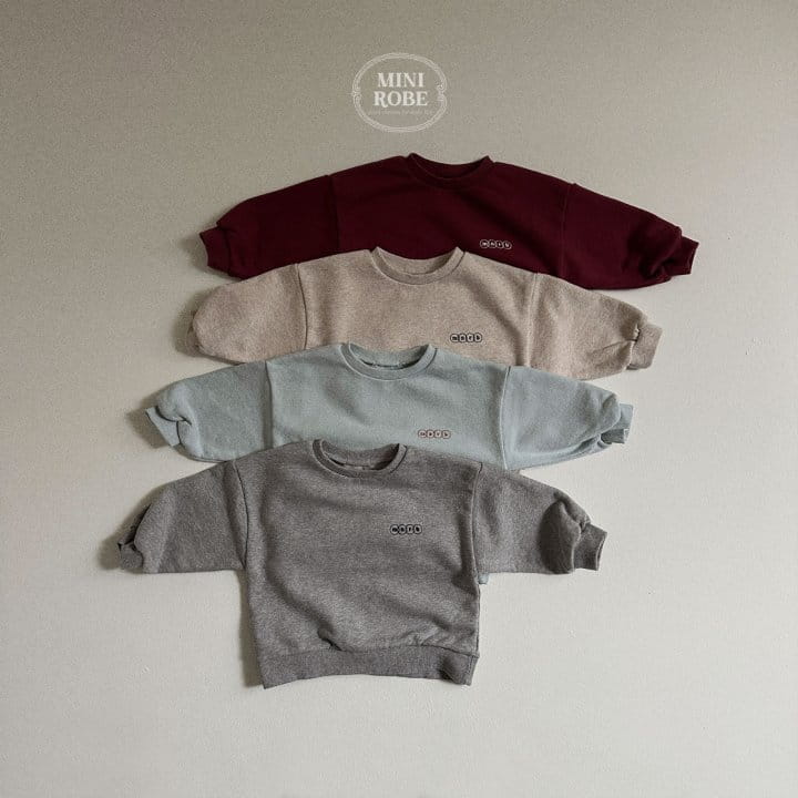 Mini Robe - Korean Baby Fashion - #onlinebabyshop - Point Sweatshirt