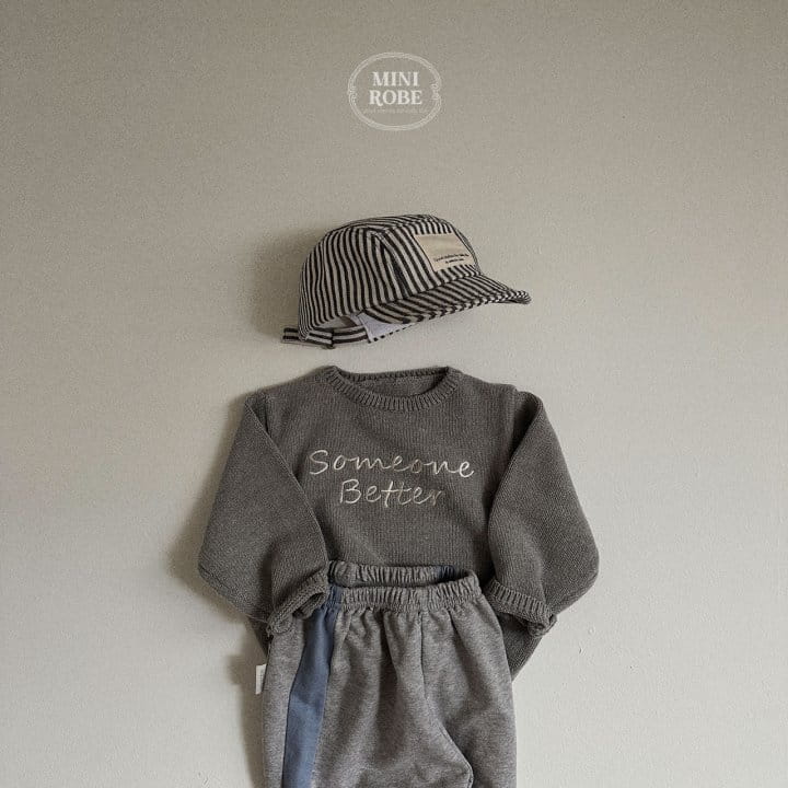 Mini Robe - Korean Baby Fashion - #onlinebabyshop - Some One Round Knit Tee - 11