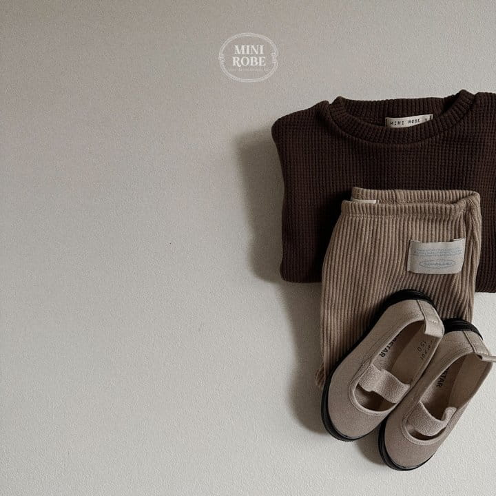 Mini Robe - Korean Baby Fashion - #onlinebabyshop - Waffle Sweatshirt - 8