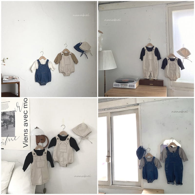 Nunubiel - Korean Baby Fashion - #babyboutique - Ponny Denim Bonnet Set - 6
