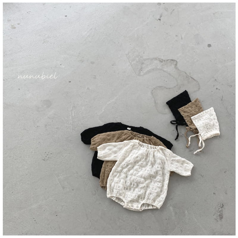 Nunubiel - Korean Baby Fashion - #babyclothing - Arani Romper Bonnet Set