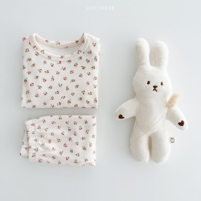 Oott Bebe - Korean Children Fashion - #fashionkids - Bunny Flower Easywear - 12
