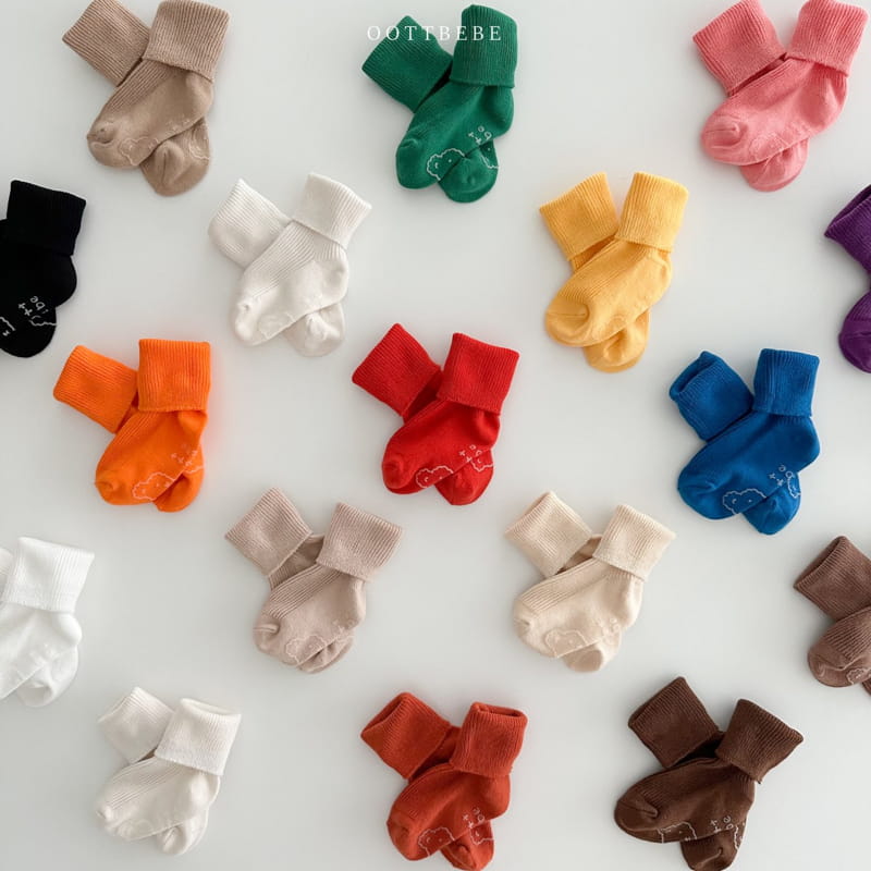 Oott Bebe - Korean Children Fashion - #kidsshorts - Rainbow Socks Autumm Set - 6