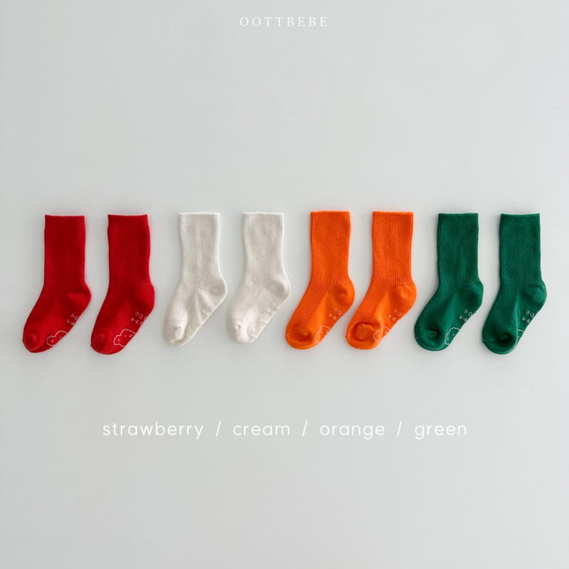 Oott Bebe - Korean Children Fashion - #kidsshorts - Rainbow Socks Veggie Set - 2