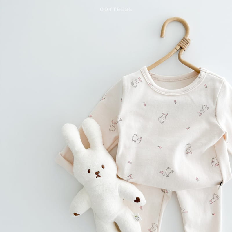 Oott Bebe - Korean Children Fashion - #todddlerfashion - Bunny Flower Easywear - 5