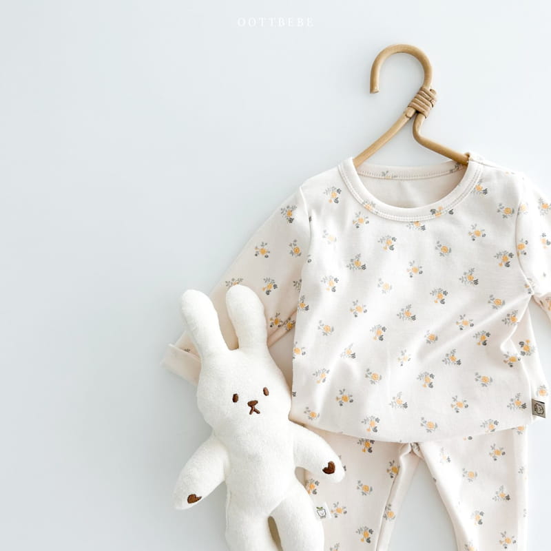 Oott Bebe - Korean Children Fashion - #toddlerclothing - Bunny Flower Easywear - 6