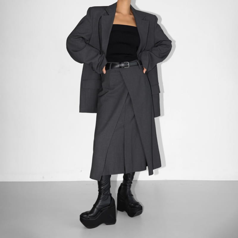 Paper Moon - Korean Women Fashion - #thelittlethings - Classic Midi Plare Skirt - 8