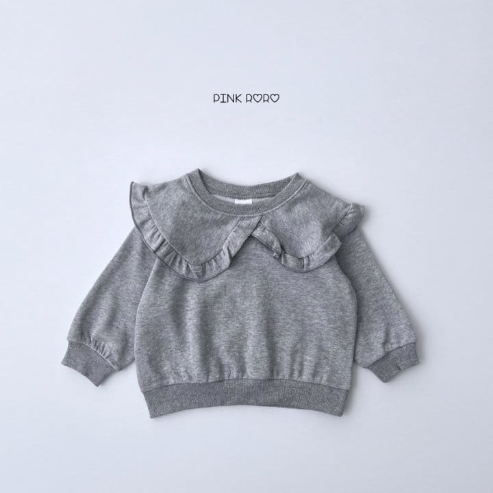 Pink Roro - Korean Children Fashion - #kidsshorts - Frill Sweatshirt - 3