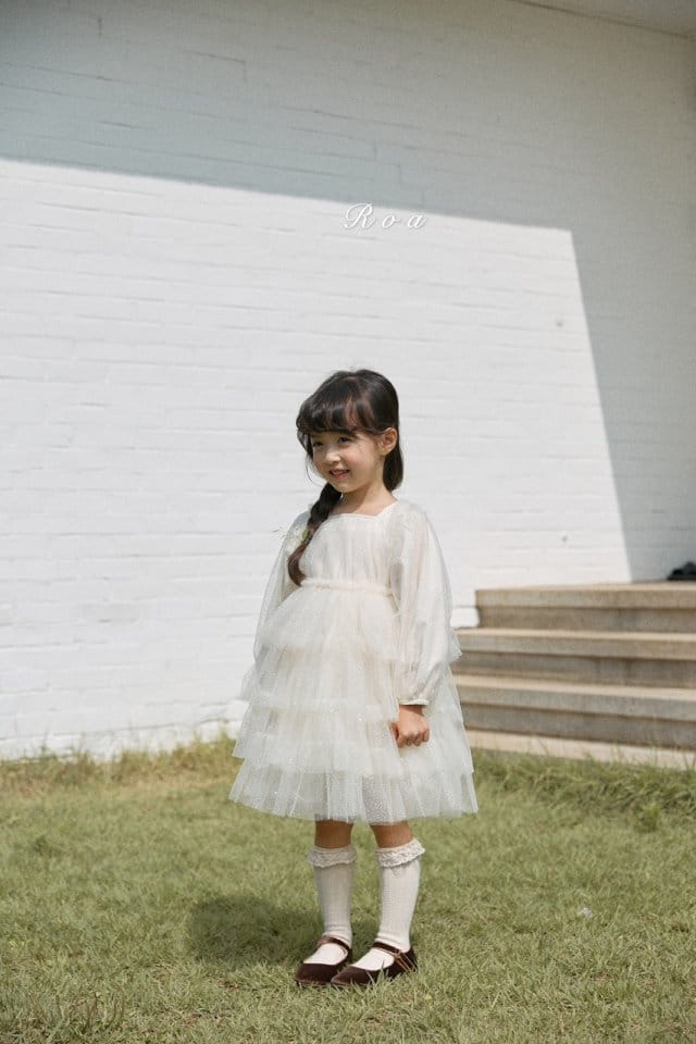 Roa - Korean Children Fashion - #todddlerfashion - Mesh Cancan One-piece - 8