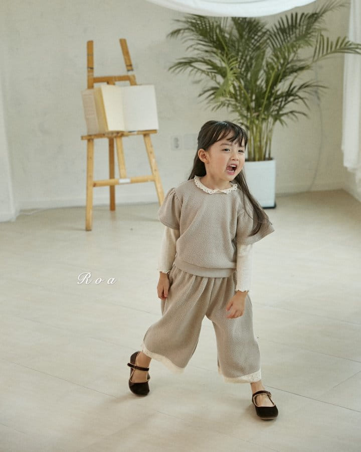 Roa - Korean Children Fashion - #toddlerclothing - Emma Top Bottom Set - 11