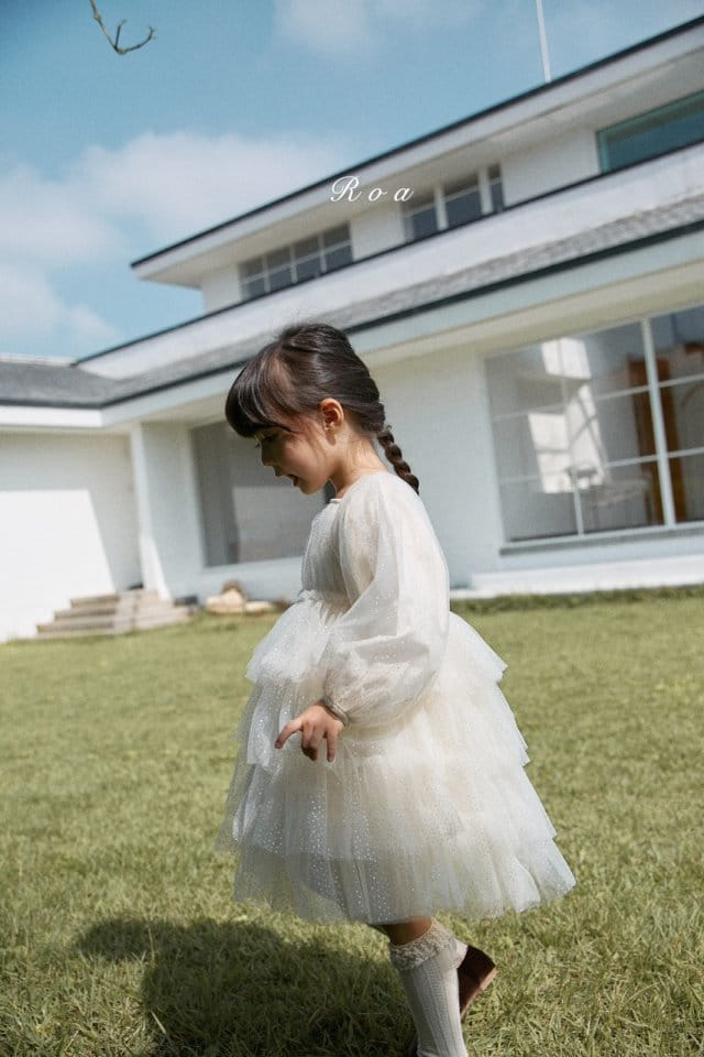 Roa - Korean Children Fashion - #toddlerclothing - Mesh Cancan One-piece - 9