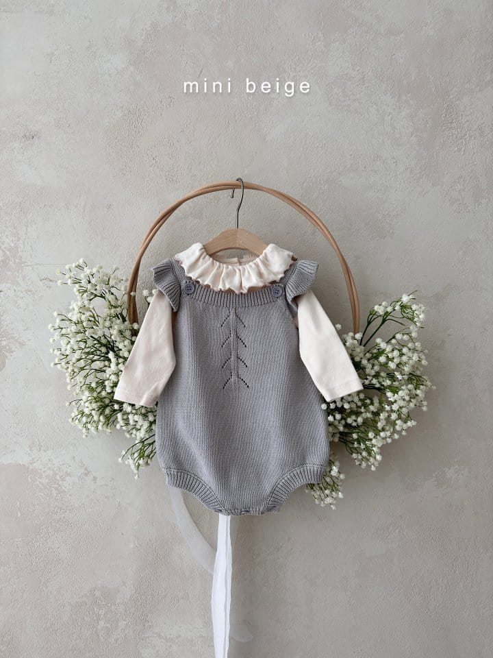 The Beige - Korean Baby Fashion - #babyboutiqueclothing - Knit Bodysuot - 3