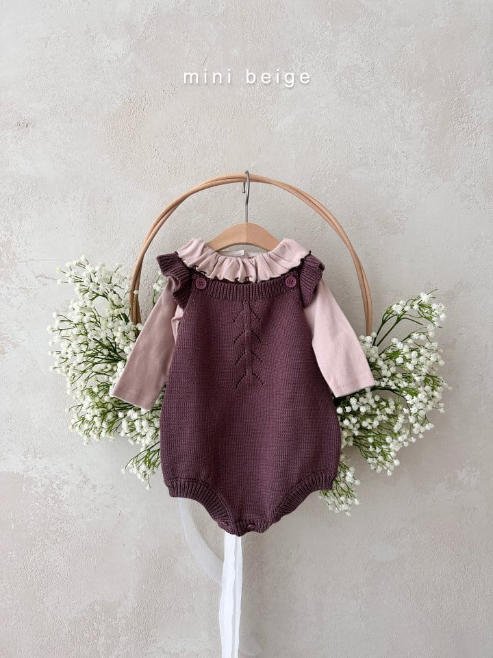 The Beige - Korean Baby Fashion - #babyboutiqueclothing - Knit Bodysuot - 4